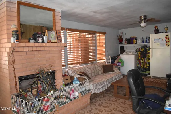 a backyard of a house with seating space