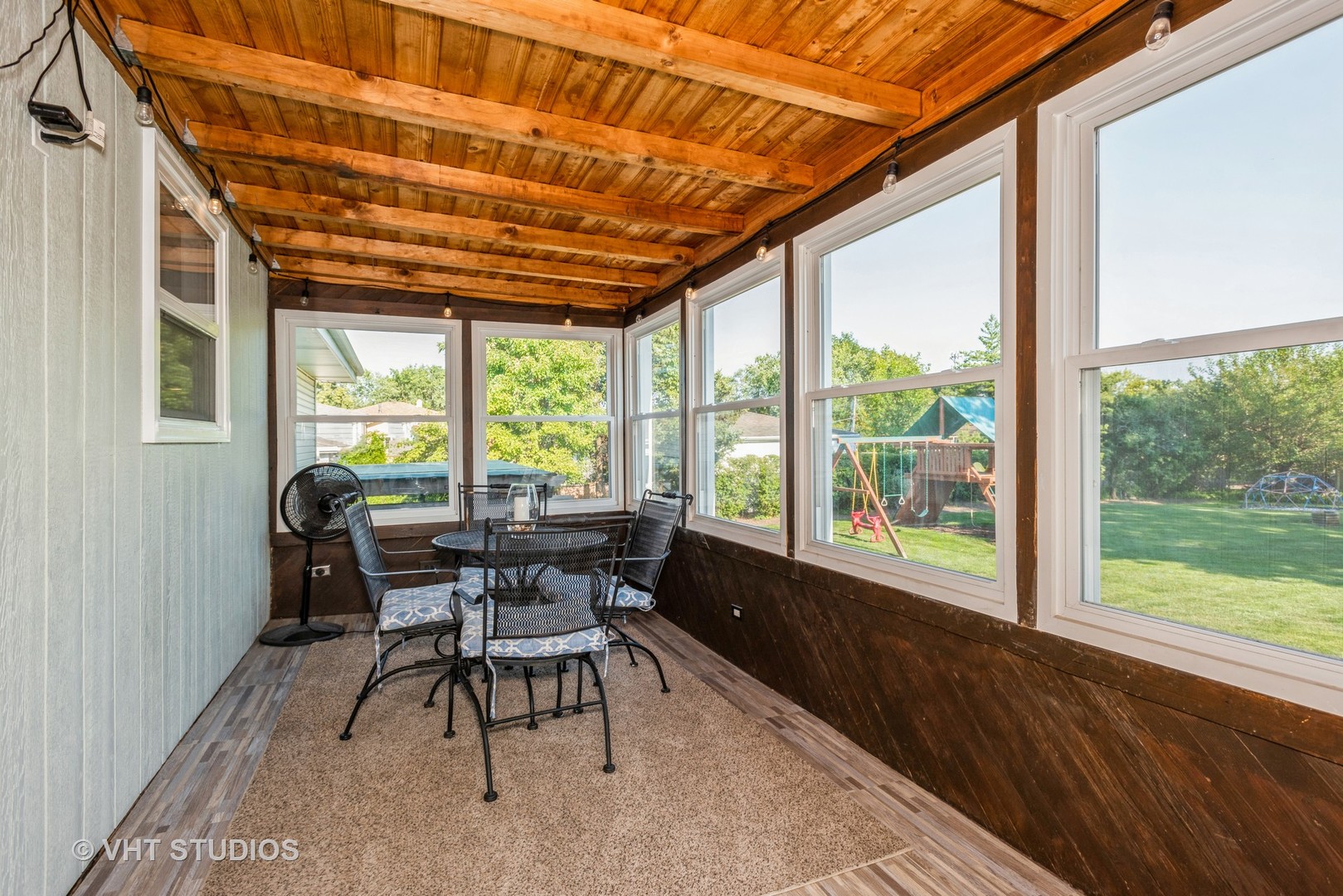 17W347 Forestview Road Bensenville, IL 60106 - Photo 20 of 25 a dining room with furniture and a floor to ceiling window
