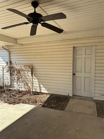 a view of a door of the house