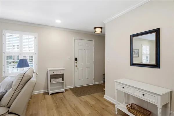 a view of livingroom with hardwood