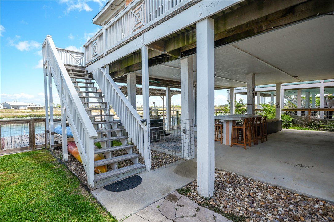838 Rattlesnake Point Road Rockport, TX 78382 - Photo 25 of 40 a view of outdoor space yard and deck