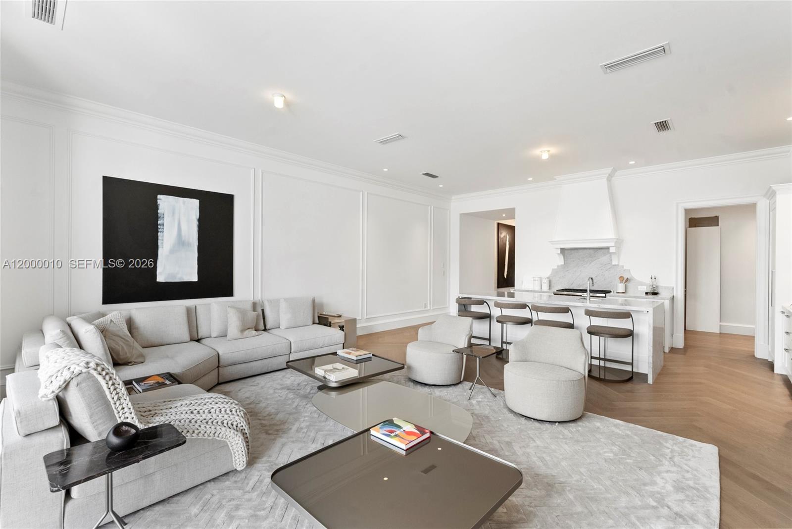2617 Anderson Road Coral Gables, FL 33134 - Photo 17 of 49 a living room with furniture and view of kitchen
