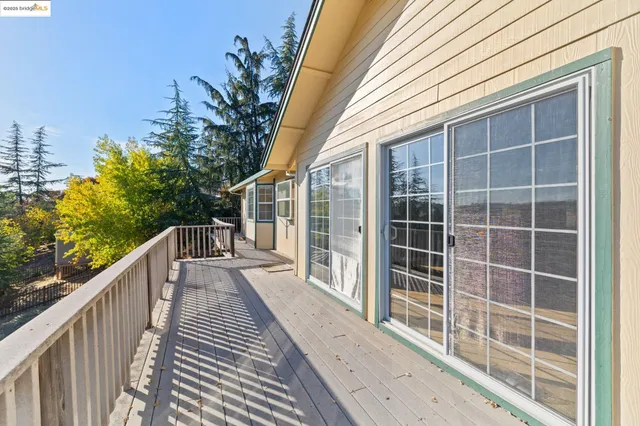 a view of a wooden fence
