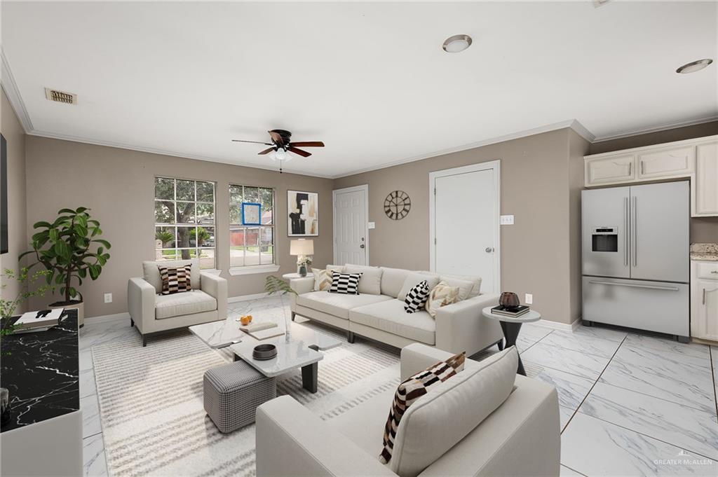 3900 Gabriella Drive Weslaco, TX 78599 - Photo 4 of 12 a living room with furniture and a large window