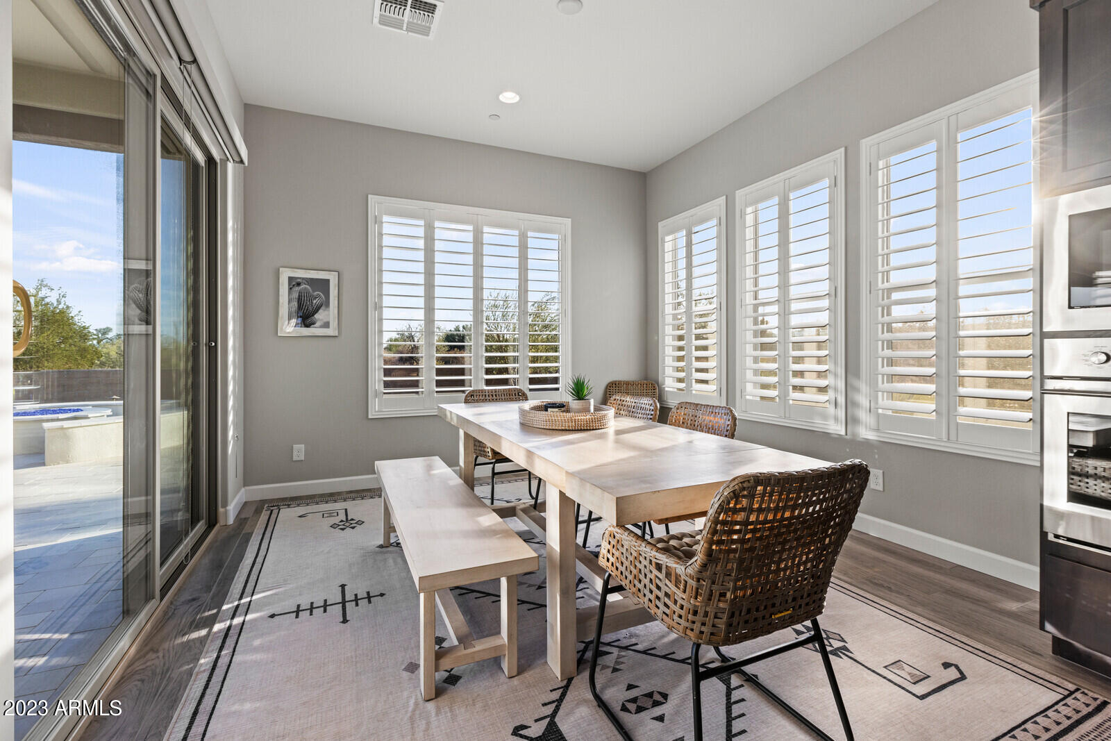 17835 East Cindercone Road Rio Verde, AZ 85263 - Photo 18 of 57 a view of a dining room with furniture window and outside view
