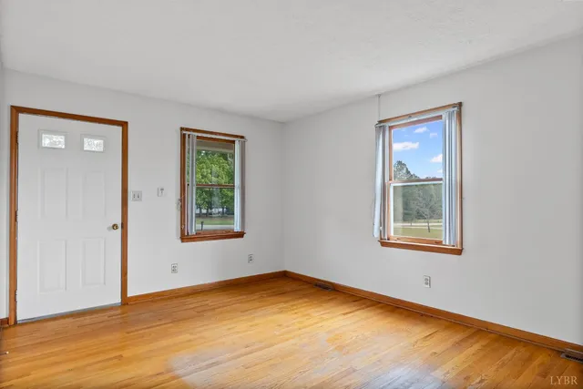 a view of an empty room