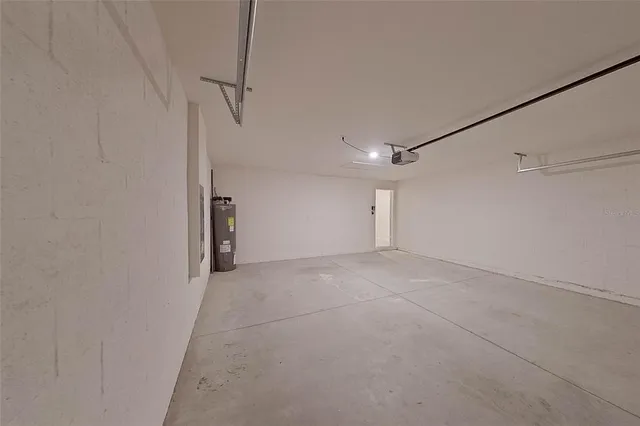 a view of empty garage