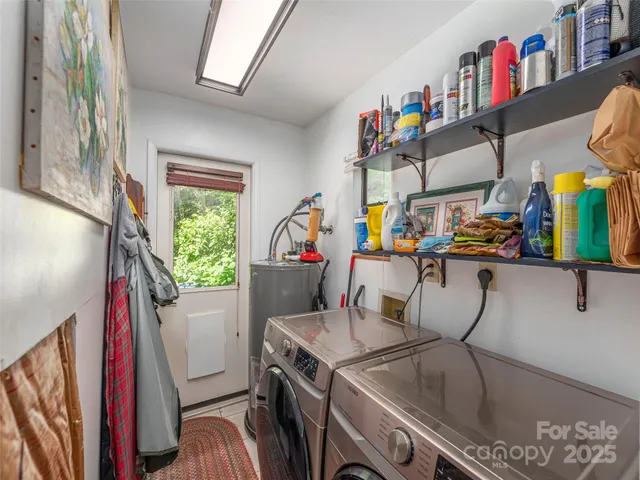 a view of storage and utility room