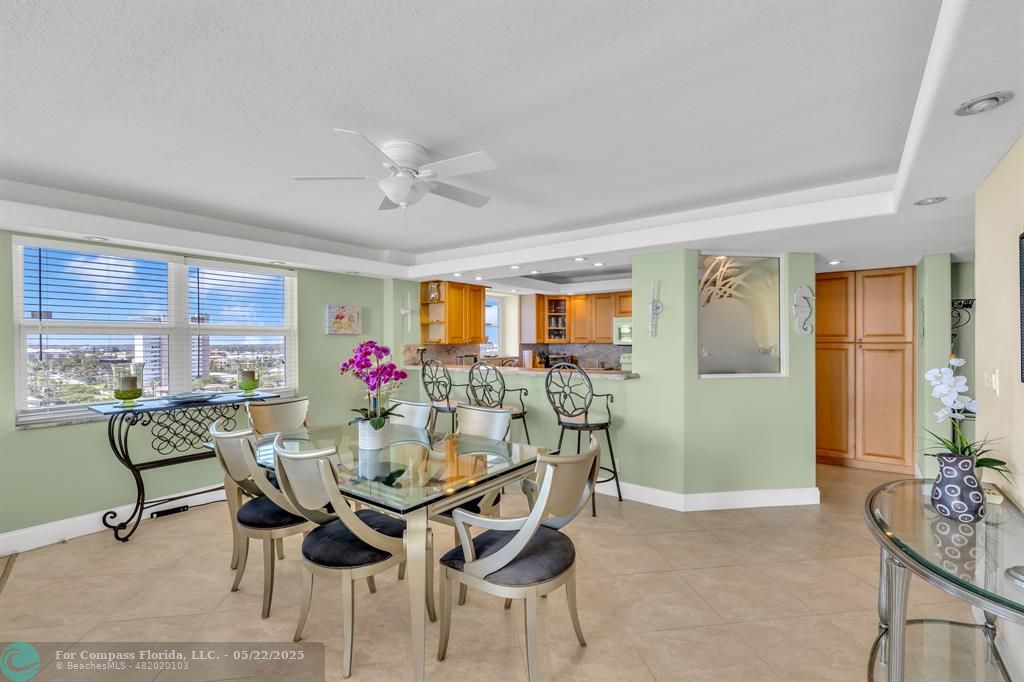 3000 South Ocean Boulevard, Unit 1106 Boca Raton, FL 33432 - Photo 9 of 30 a view of a dining room with furniture and a livingroom