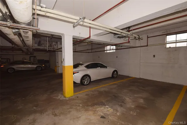 a view of a car garage