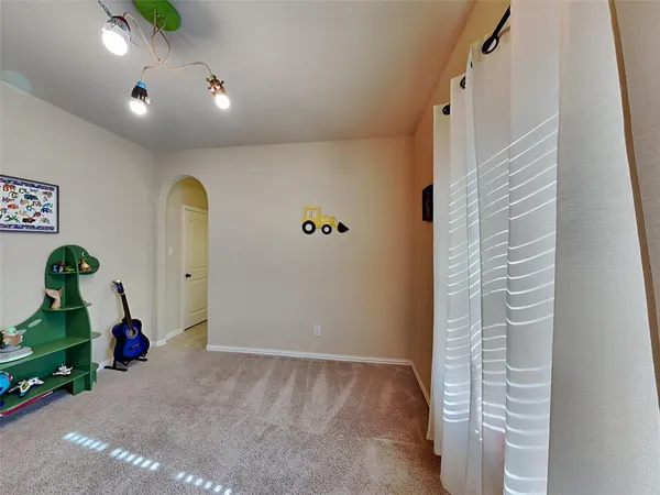 a view of livingroom with hallway