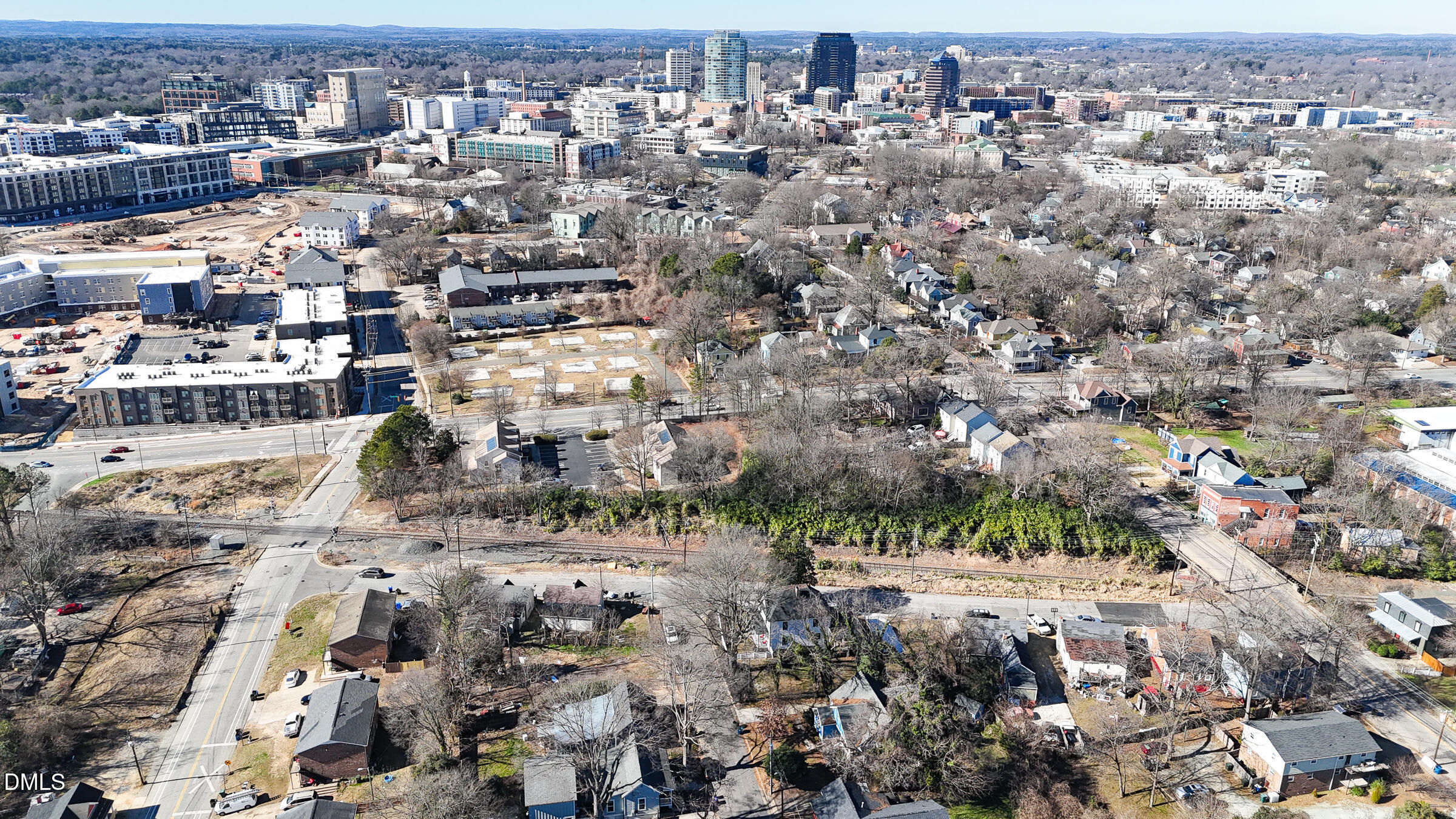 701 Eva Street Durham, NC 27701 - Photo 23 of 29 an aerial view of residential houses with city view