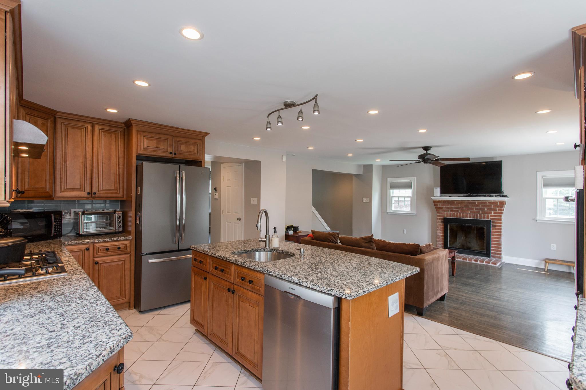 106 Heatherwood Road Havertown, PA 19083 - Photo 17 of 38 Open Concept Kitchen / Family Room
