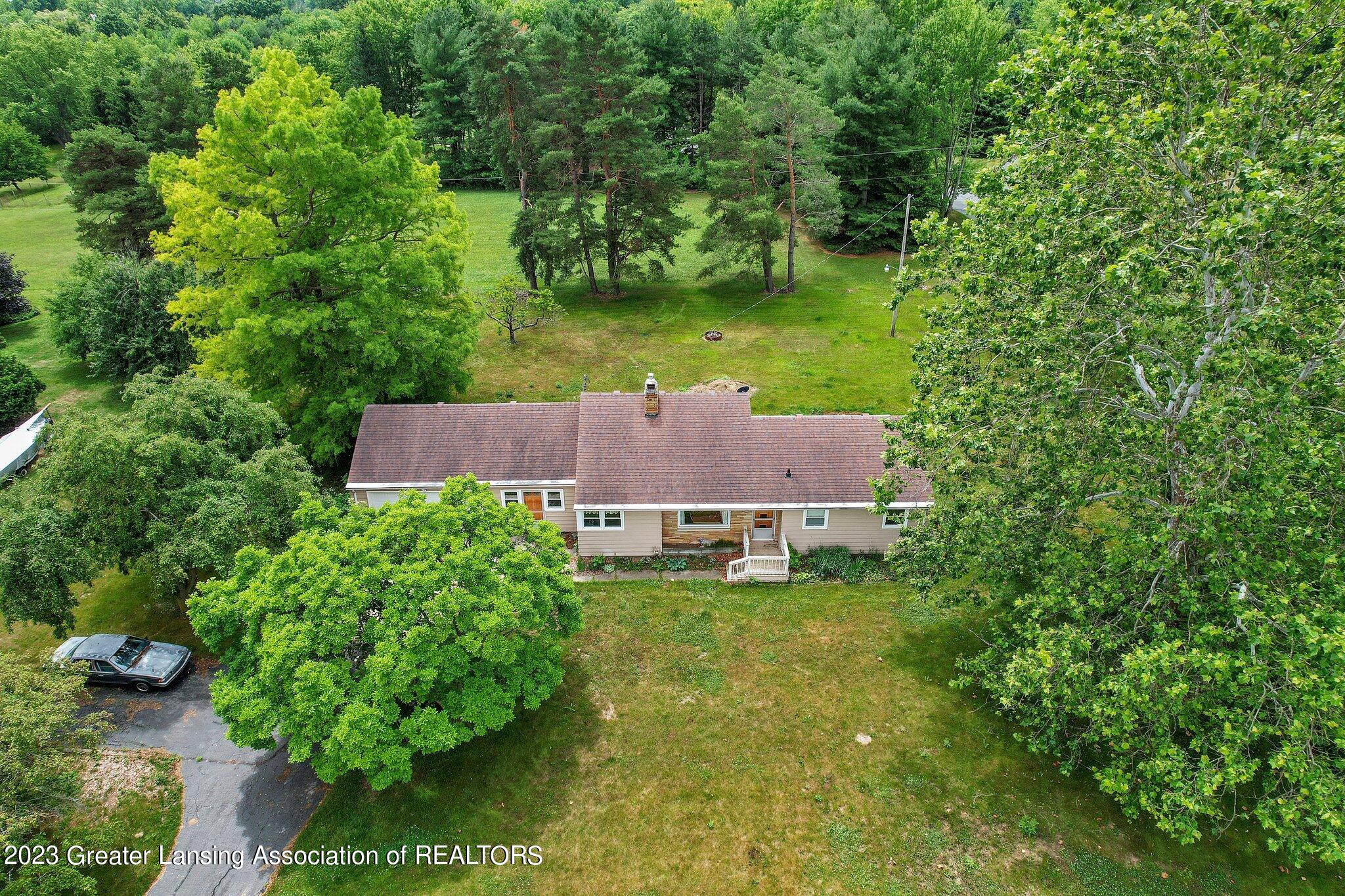 3441 Harper Road Mason, MI 48854 - Photo 31 of 36 Aerial Back