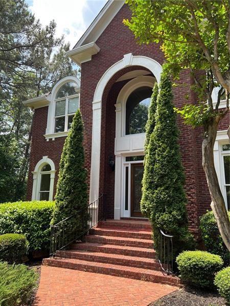 a front view of a house