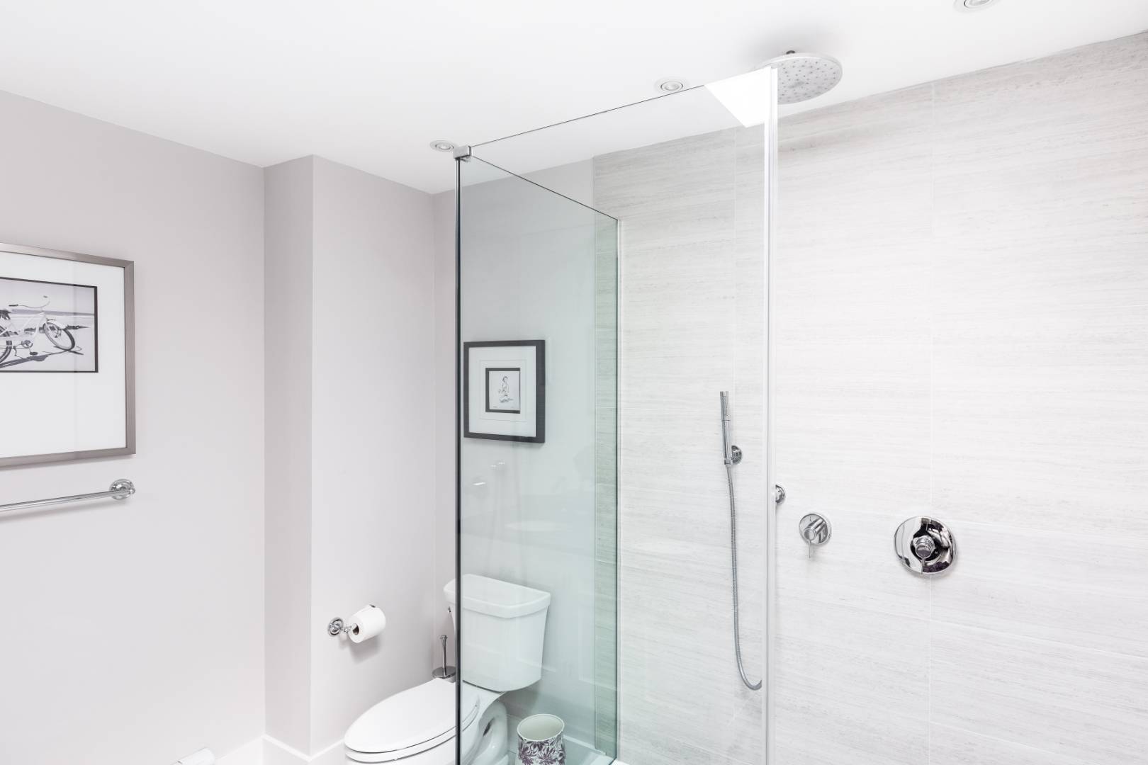 30 Lower 7 Ponds Road Water Mill, NY 11976 - Photo 19 of 32 a bathroom with a toilet and a shower