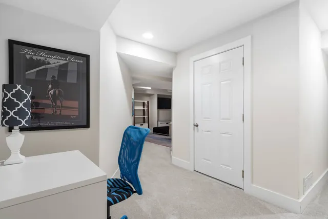a view of kitchen with furniture and cabinet