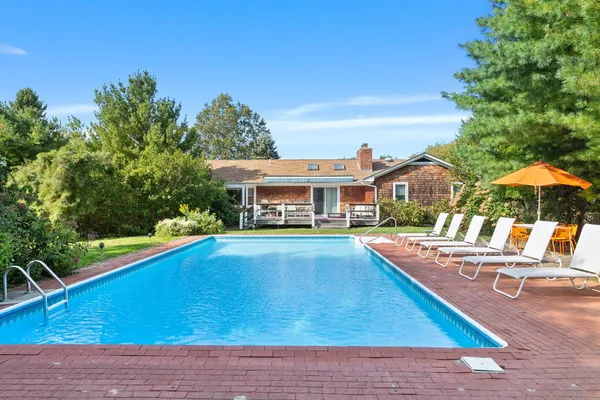 a view of a house with pool