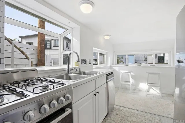 a room with a table and chairs