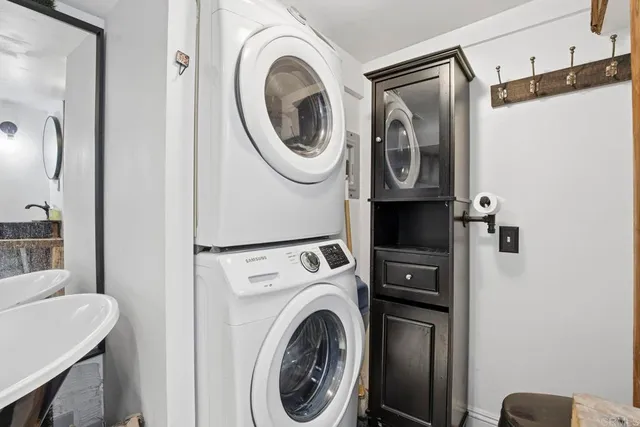 a view of a balcony with chairs