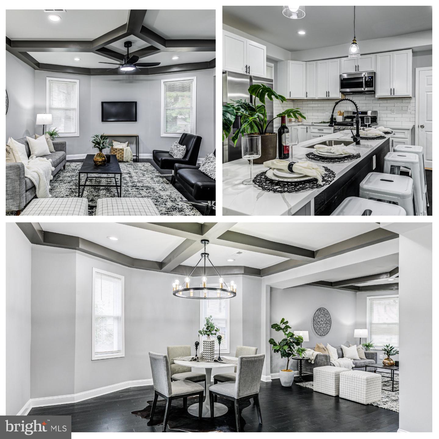 5011 Catalpha Road Baltimore, MD 21214 - Photo 1 of 42 a kitchen with stainless steel appliances kitchen island granite countertop a stove and white cabinets
