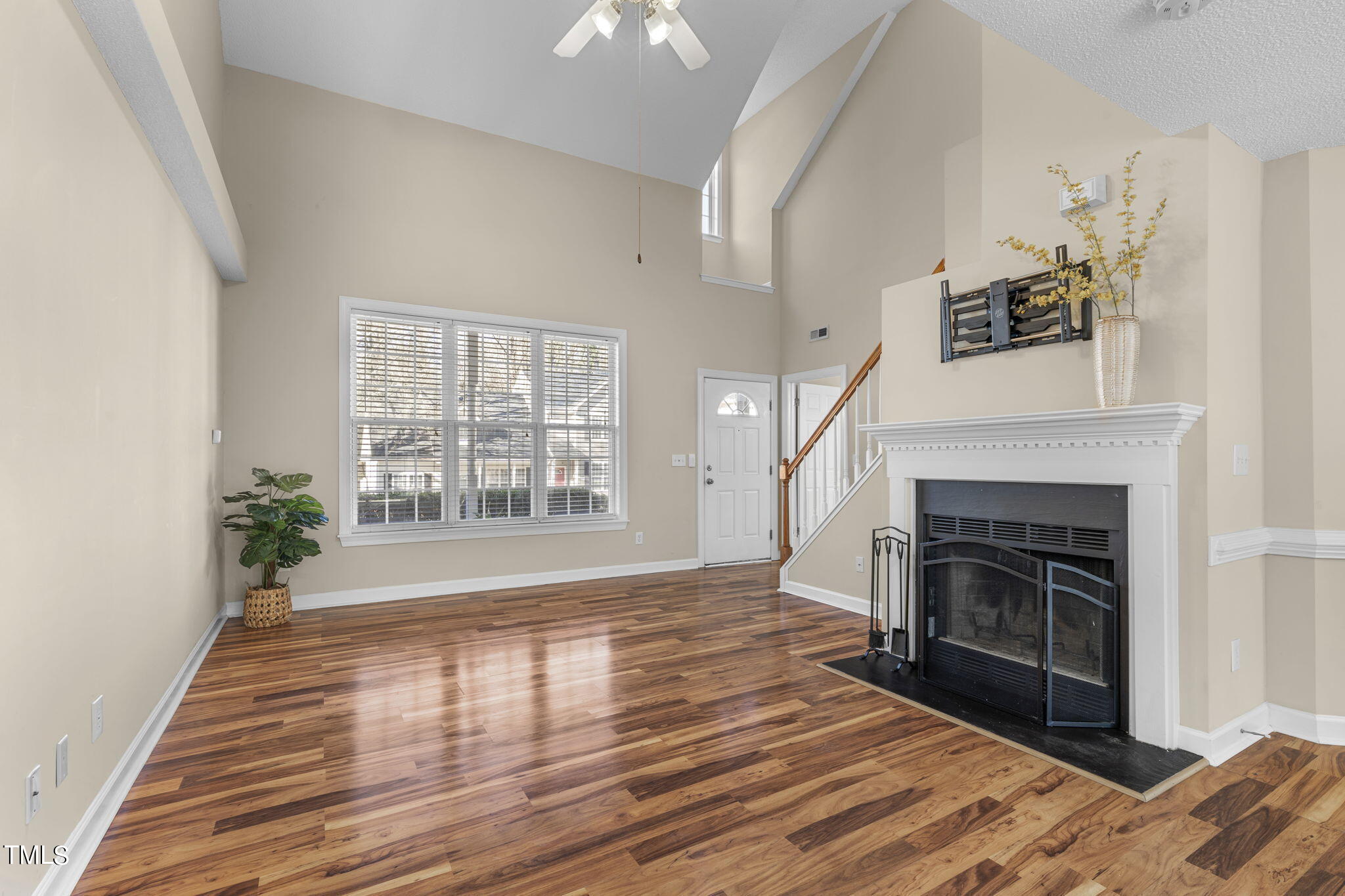 7320 Bonnie Ridge Court Raleigh, NC 27615 - Photo 7 of 29 Wood Burning Fireplace