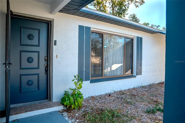 a front view of a house