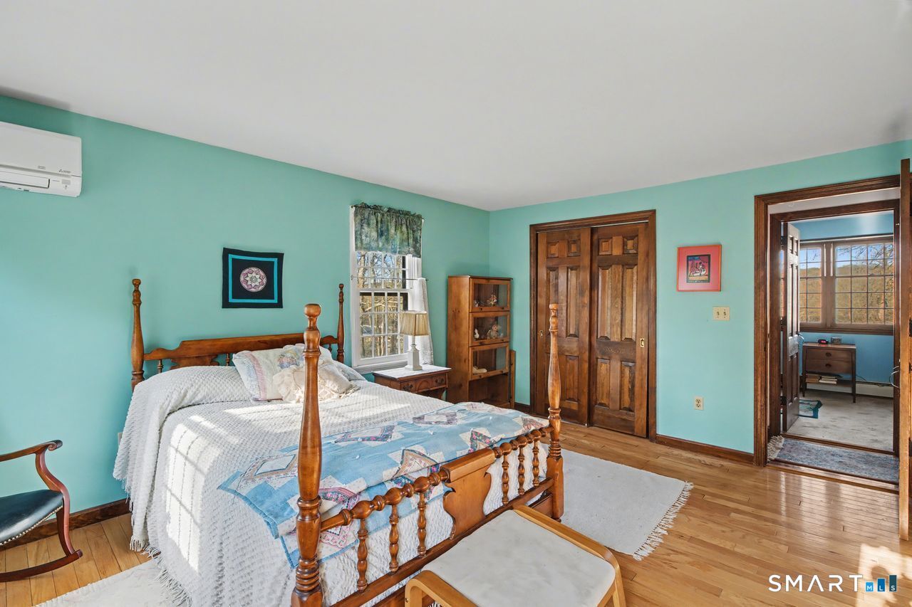 226 Middlesex Avenue Chester, CT 06412 - Photo 24 of 40 a bed sitting in a bedroom next to a window