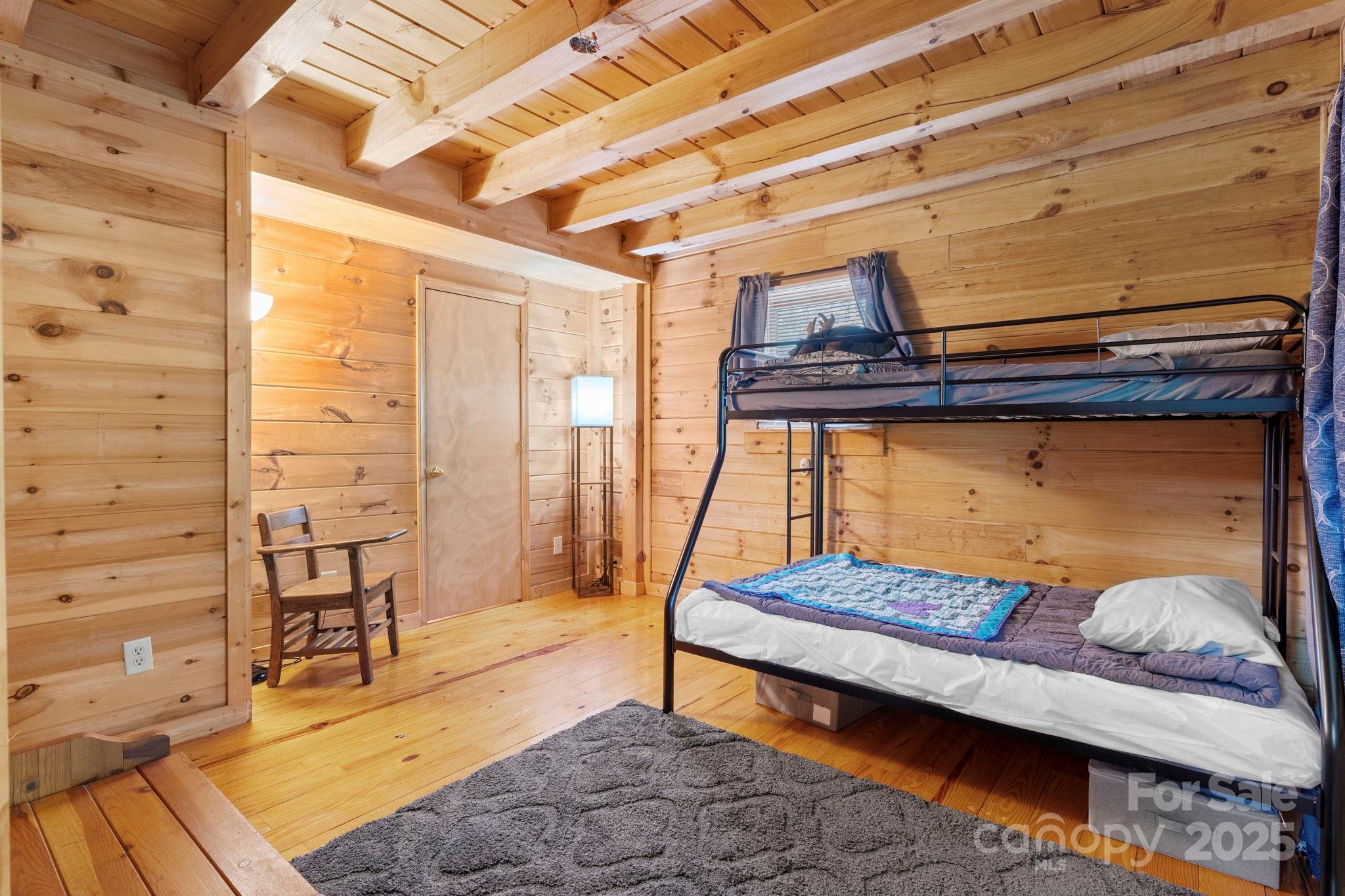 211 Granite Ridge Nebo, NC 28761 - Photo 28 of 43 a bedroom with furniture and a wooden floor