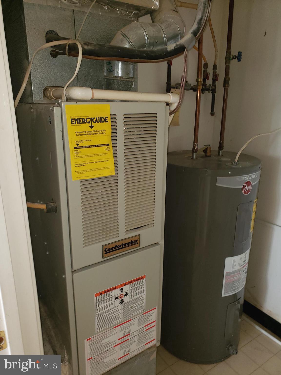 4915 Riders Court Owings Mills, MD 21117 - Photo 23 of 23 UTULITY ROOM - FURNACE & HOT WATER HEATER