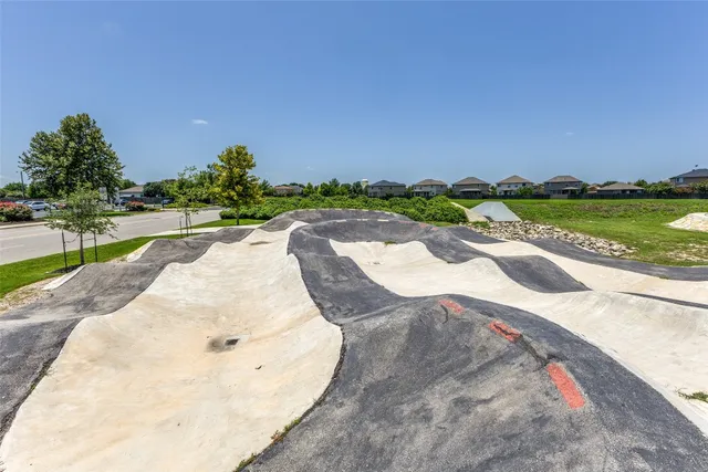 a view of outdoor space with garden and entertaining space