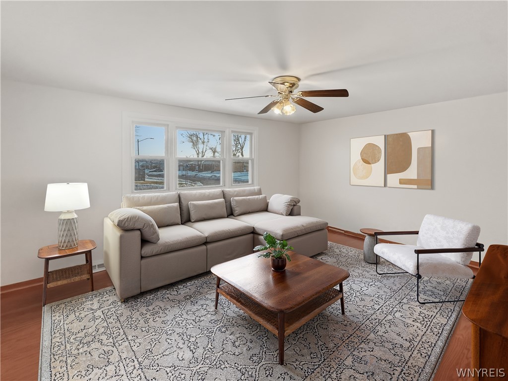 236 Rehm Road Cheektowaga, NY 14043 - Photo 6 of 36 Lower unit family room/living room virtually stage