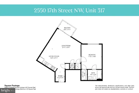 $474,000 | 2550 17th Street Northwest, Unit 317, Washington, DC 20009
