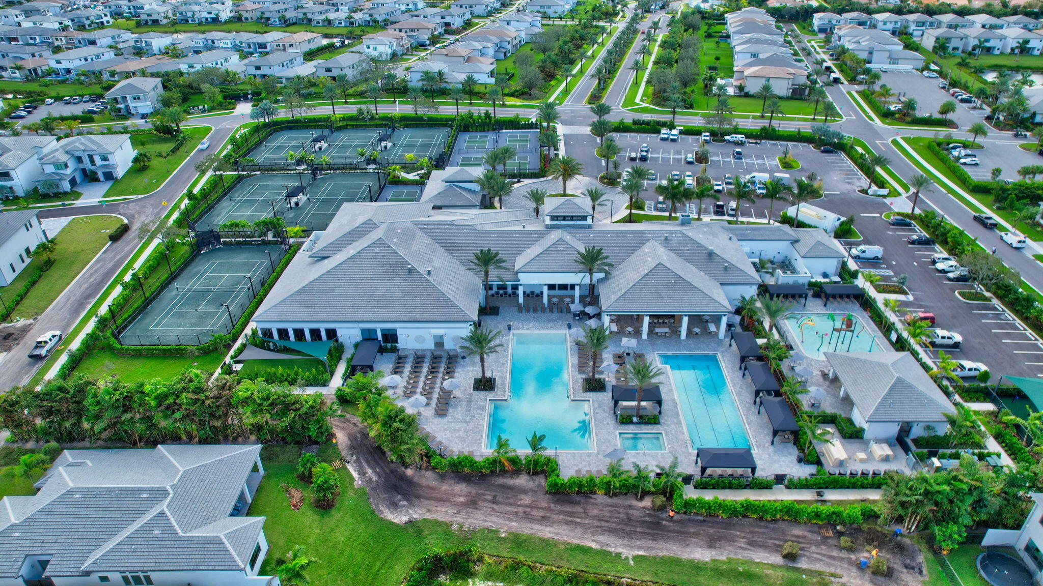 8284 Royal County Down Road Boca Raton, FL 33434 - Photo 108 of 121 an aerial view of multiple houses with a yard