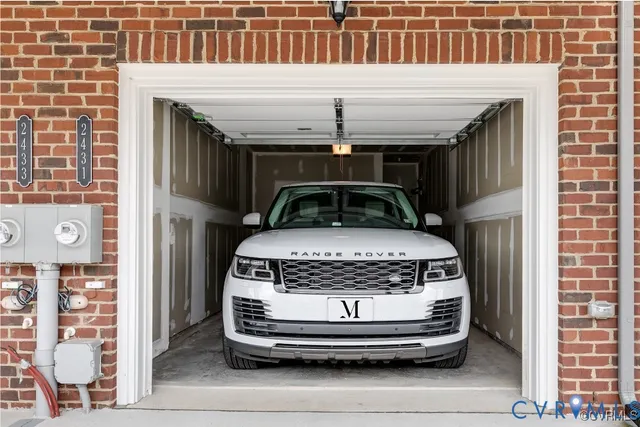 a car parked in front of a building