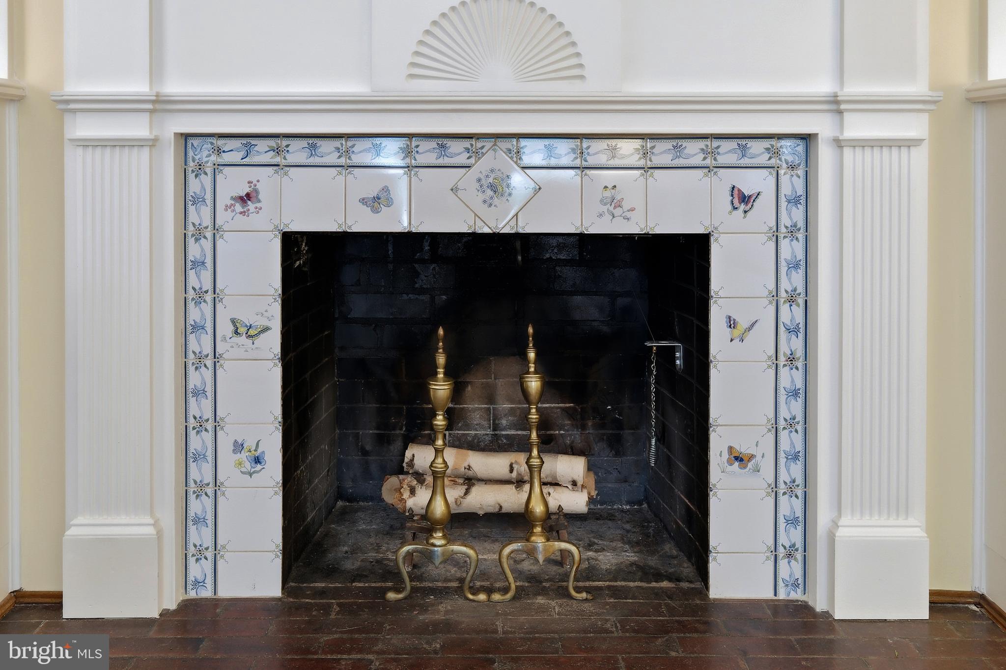 6411 33rd Street Northwest Washington, DC 20015 - Photo 10 of 48 a close view of a fireplace in a room