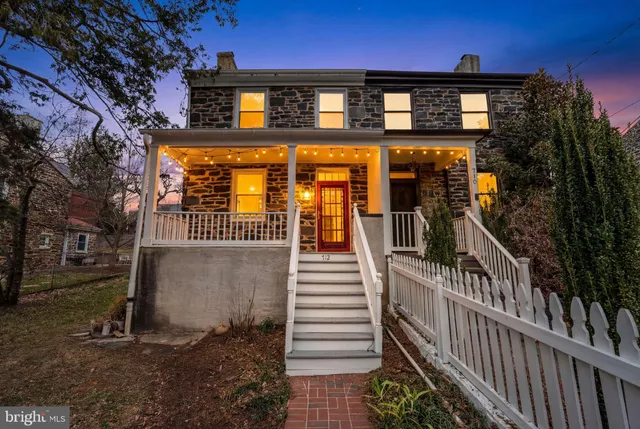 a front view of a house