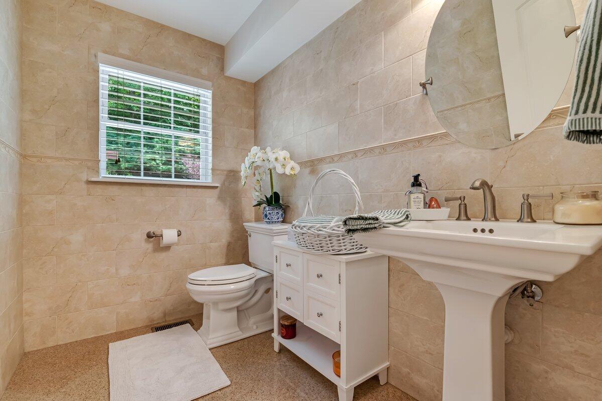 1376 Buck Ridge Drive Stroudsburg, PA 18360 - Photo 22 of 56 a bathroom with a sink toilet and a window