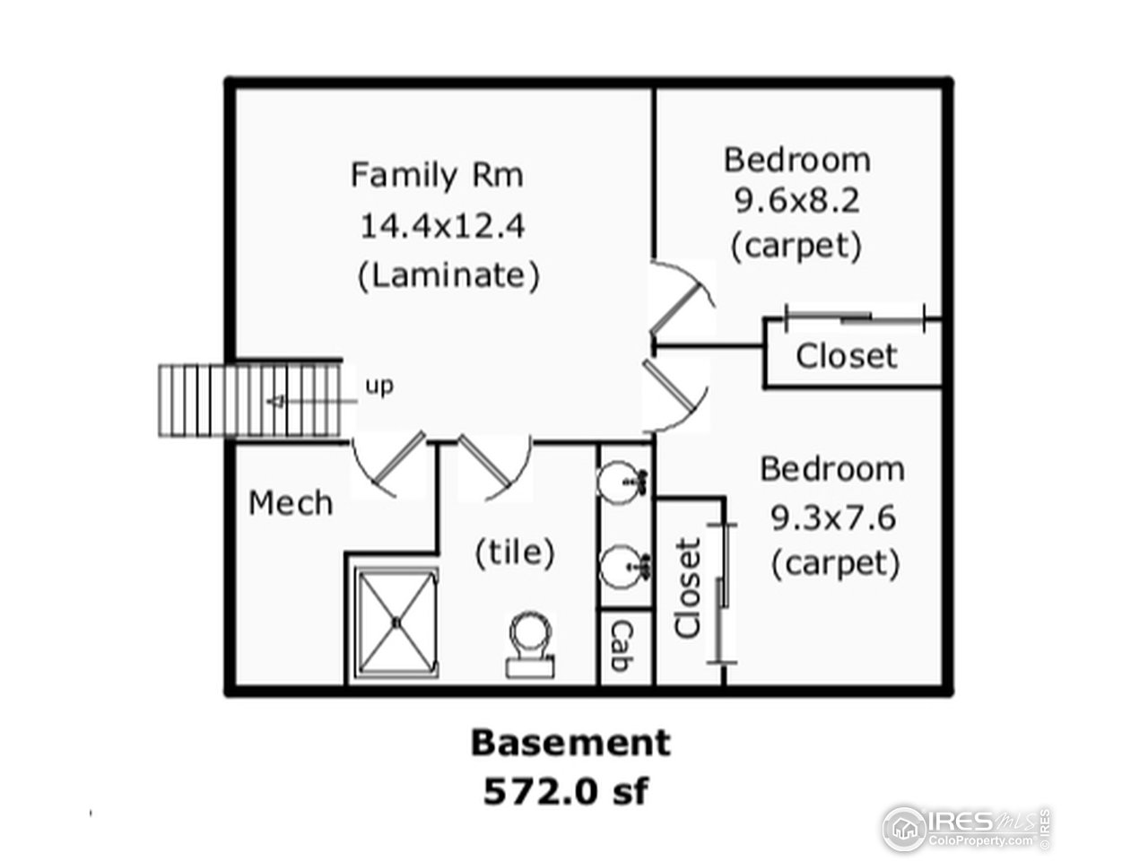 737 Kimball Road Fort Collins, CO 80521 - Photo 36 of 36 Basement floor plan