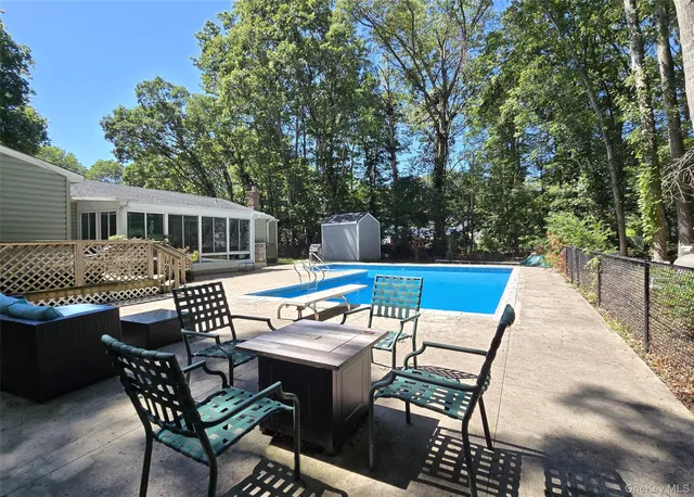 a view of chair and tables