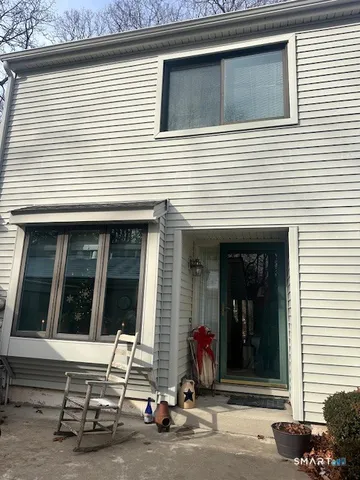 a view of a house with a patio
