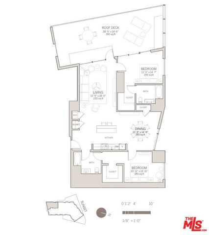 a picture of a bench in a white building