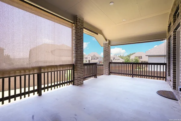 a view of a porch