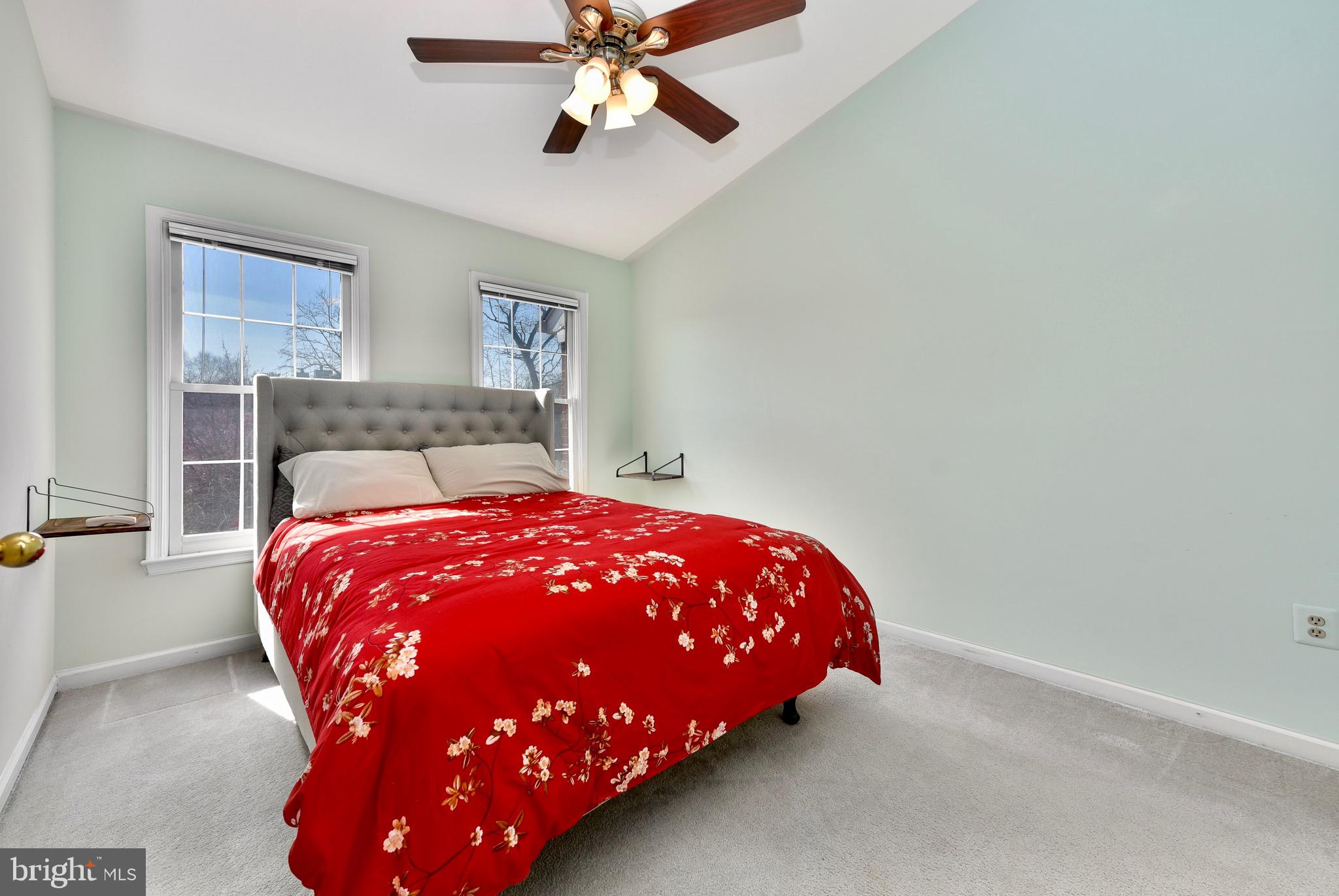 20320 Burnley Square Sterling, VA 20165 - Photo 18 of 37 Vaulted ceiling and ceiling fan over bedroom #2