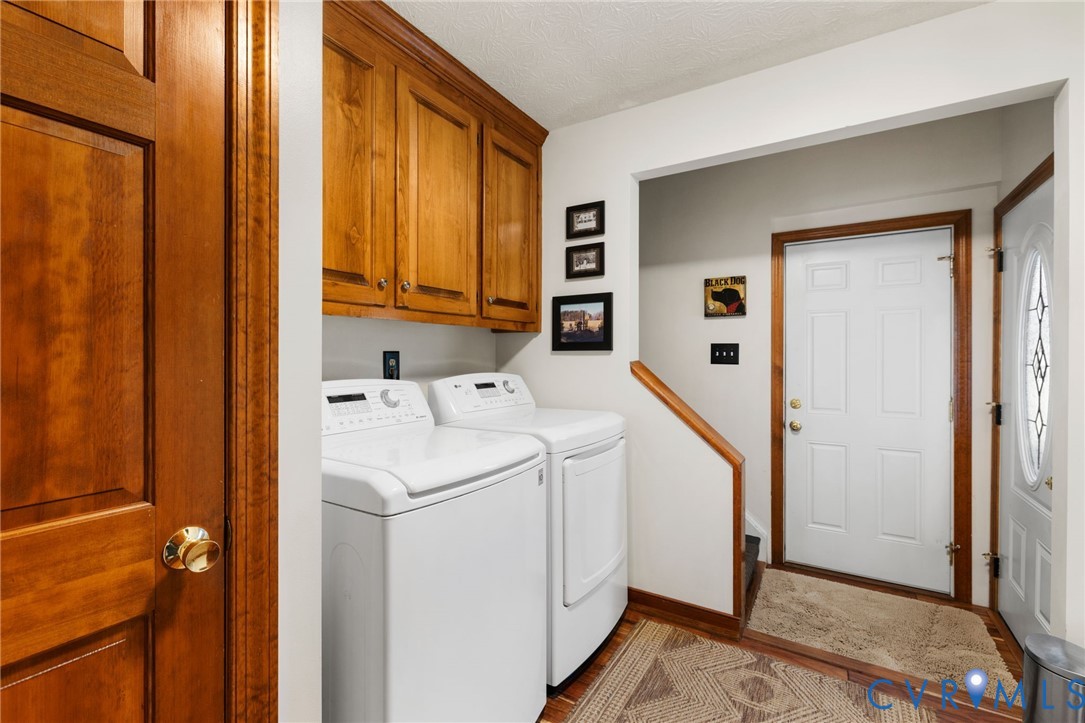 748 Factory Mill Road Bumpass, VA 23024 - Photo 23 of 44 a view of hallway with washer and dryer