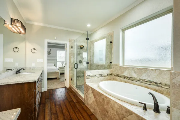 a room with storage and utility