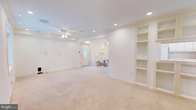 a view of an empty room