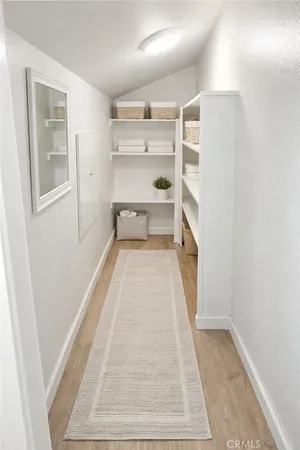 a view of a walk in closet