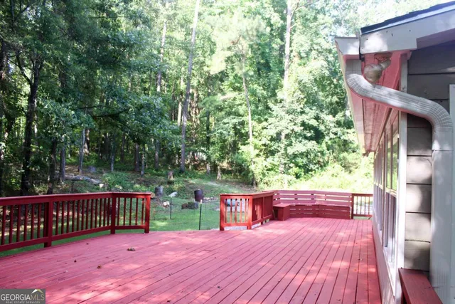 a view of outdoor space and trees