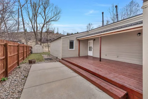 a view of a house with a large window